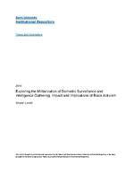 Exploring the militarization of domestic surveillance and intelligence gathering : impact and implications on black activism